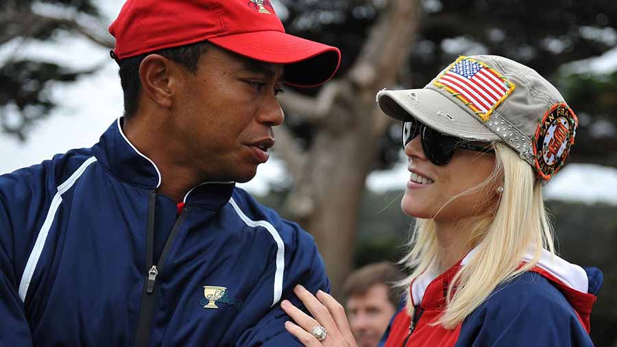 Tiger Woods con su exmujer la modelo sueca Elin Nordegren