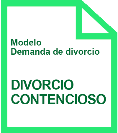 Modelo demanda divorcio contencioso