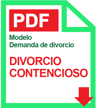 Modelo de demanda de Divorcio Contencioso
