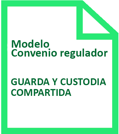 modelo de convenio regulador con guarda y custodia compartida icono