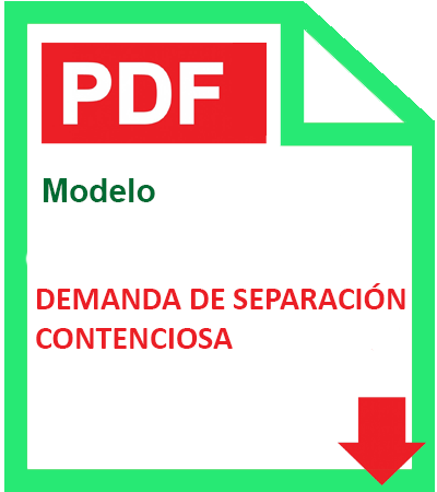 Modelo de demanda de separacion contenciosa